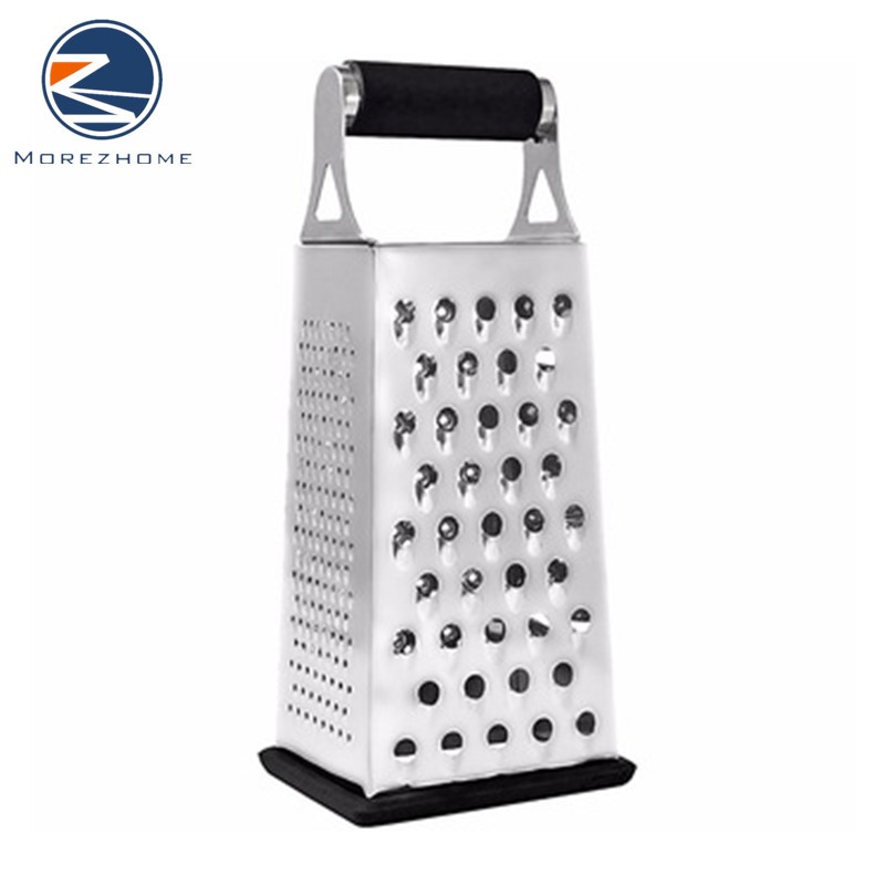 Morezhome high quality Kitchen 4 Sides Industrial Stainless Steel Cheese Hand Grater cheese plane
