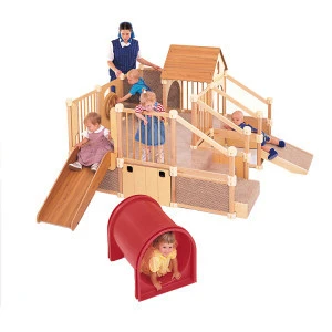 Most Popular Play Structure Kindergarten Kids Wooden Indoor Playground For Kids