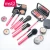 Import MSQ newest 10 pcs makeup tools with pink pouch professional animal hair Brush OEM makeup brushes from China