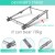 Import Multi Folding Tablet Laptop Holder Stand Aluminum Alloy Invisible Notebook Stand For 11-15 inch Laptop Adjustable Computer Stand from China