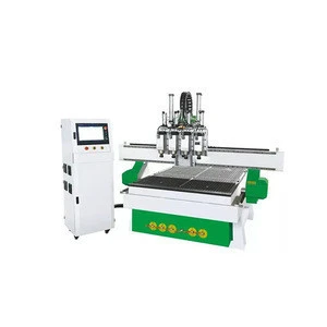 Multi Head 3 Tools Auto Change CNC Wood Router