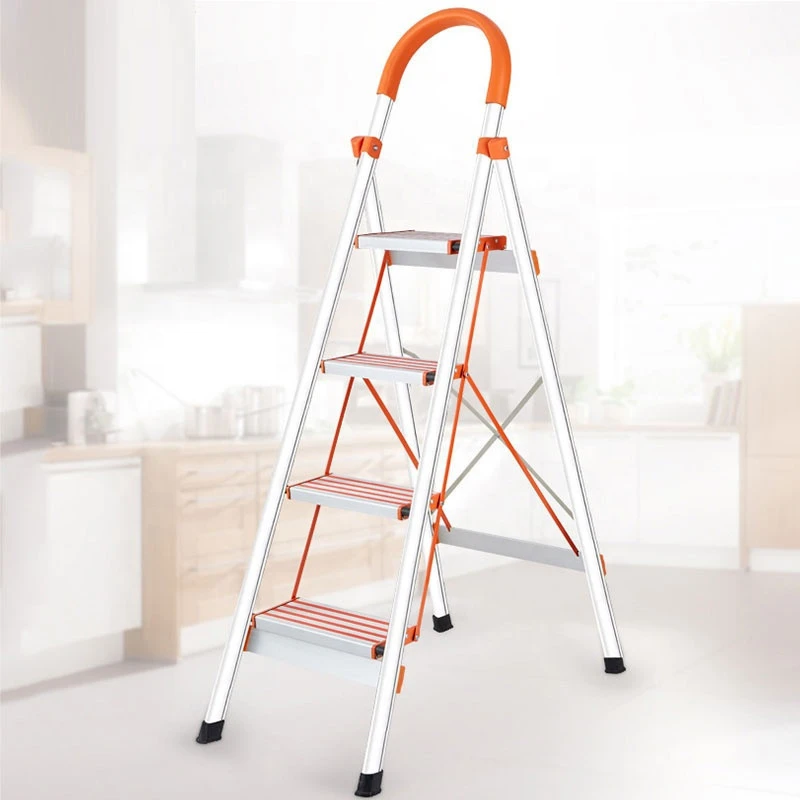 Multi-Purpose Indoor Unilateral Herringbone Ladder Folding Ladder Thickening Ladder