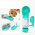 Import Multifunctional dogs pet food feeder container poop garbage bag drinking water dispenser bowl puppy cat Portable dog water bottl from China