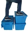 Multiple Sized Custom Color Warehouse Storage Container Plastic Delivery Logistic Moving Box