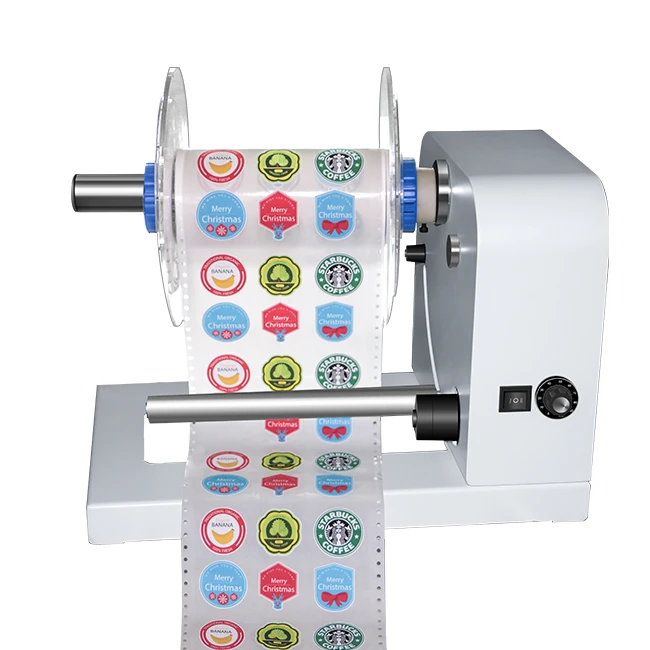 MYCUT R300 automatic tag label rewinder paper sticker roll holder