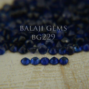 Natural Blue Sapphire Round 3mm Unheated Sapphire Loose Gemstone