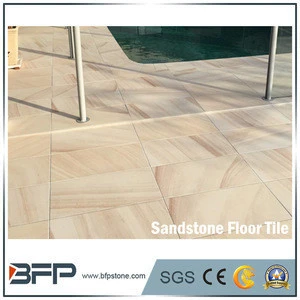 Natural Yellow Sandstone Parking Sandstone Tile for Outdoor Flooring