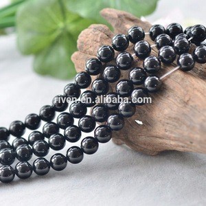 NB0001 Natural Stone Bead 4mm 6mm 8mm 10mm loose bead Black Agate Stone