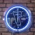 Import Neon clock 12v neon wall clock advertising custom neon lights sign china suppliers from China