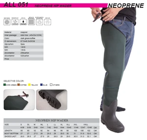 Neoprene material fishing waders for fly fishing