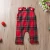 Import New Arrivals Newborn Infant Baby Sleeveless Vest Playsuit Wear Christmas Red Plaid Pattern Girls Rompers from China