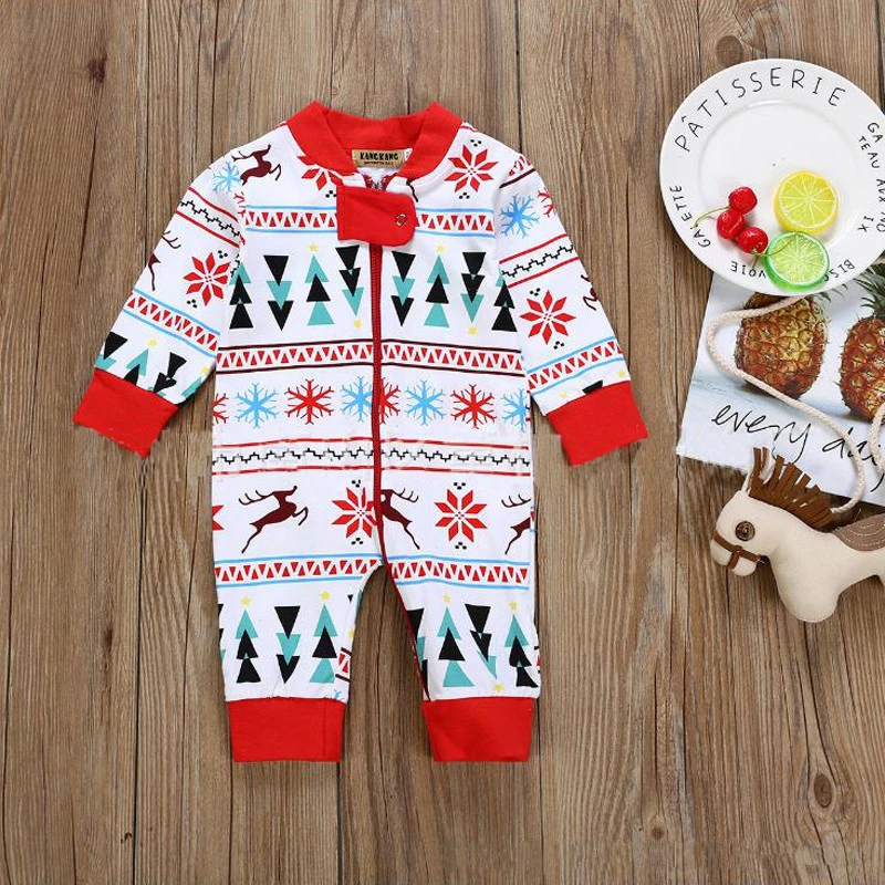 New Born Baby Rompers for Christmas Decoration Infant Clothing Festival Xmas Ornaments