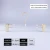 Import New clothing store transparent clear rack acrylic clothes and pants hanger with Gold Hook from China