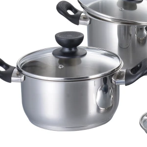 New Design 12 Pcs Stainless Steel Kitchenware Set Bakelite Handle Cookware Set