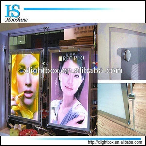 new design acrylic led display for advertising with crystal frame