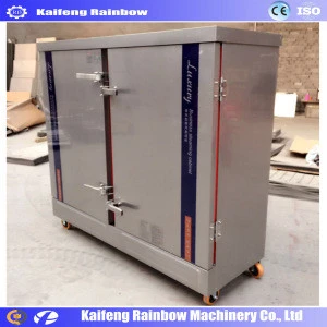 New Design Industrial Fish Steaming Machine electric or gas 24 trays rice steaming machine with digital control