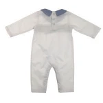 New Design Newborn White Kids Clothes Smocked Boy Clothing Baby Romper