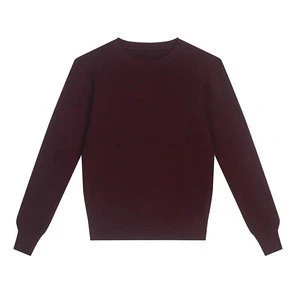 New Design Plain Crew Neck Chunky Sweater Women Plain Sweater