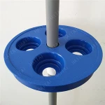 New design umbrella table with four holder, plastic table