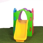 New Launch Cartoon Plastic Garden Stainless Small Castle Indoor Kids Baby Slide Centre