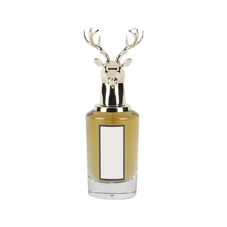 New luxury rectangle design especially popular translucent 50ml 75ml emerald green glass perfume bottle