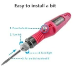 New polisher nail remover electric nail portable rechargeable small professional nail remover and polisher