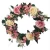 Import New Style Artificial fabric rose hanging Flower Wreath Faux floral Spring Wreath for Front Door home decoration from China