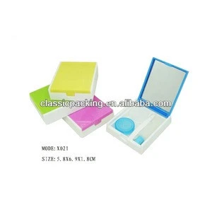 new style clear care contact case, contact len case,clean contact lens case