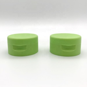 New Style Green 32/400 Double Wall Plastic Silicone Valve Flip Top Cap For Squeeze Bottle