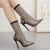 Import New style luxury ladies party sexy diamond thin high heels long ankle dress women heels shoes from China