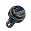 new trend fashion design recommended hot bluetooth car kit, handsfree calls+mp3 player+qc3.0 3 in 1 car charger