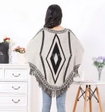 New winter sets tassel bat sleeve garden get knitted pashmina shawl nepal