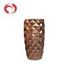 Newest pineapple pattern europe rose gold ceramic vase