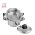 Import newest promotion cooking pot set cookware 12 pcs stainless steel cookware set With thermometer knob from China