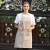Import News Denim Stripe Apron with Pocket Hanging Neck Women Men Waiter Chef Aprons Kitchen Hotel Coffee Shop Bakery new chef apron from China