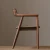 Import Nordic solid wood dining chair cafe Ash wood handrail chair restaurant home study chair from China