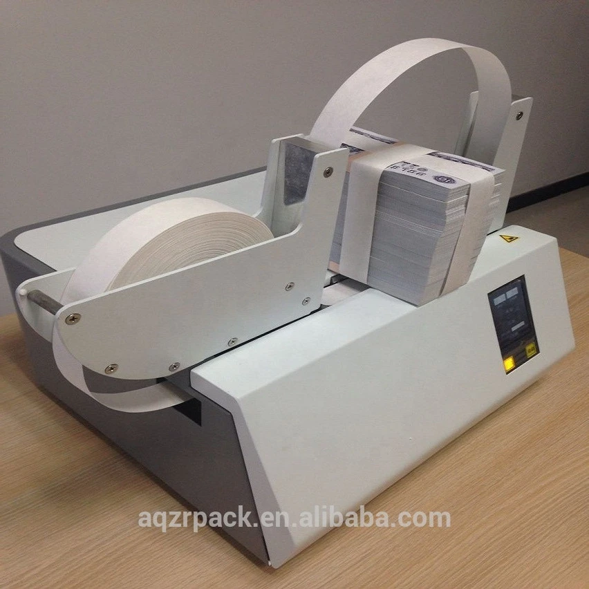 Note strap banding machine for currency/brochures/labels/cards/booklets