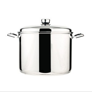 Nutri-Stahl Stainless Steel 20 Quart Cooking Pot Cookware Set With Cover- Wholesale Pricing- Landed in USA- Ready to Ship