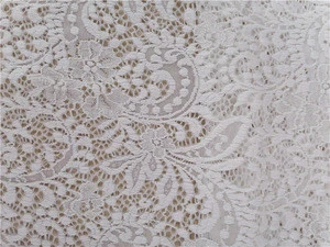 Nylon For Wedding Dress Bridal Lace Fabric Beaded Trim Lace Fabrics