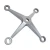 Import OEM Good Quality Stainless Steel 304 316 Glass Spider Fittings Accessories from China