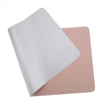 OEM PU Leather Mouse Pad Mat Waterproof for Office and Home Pink