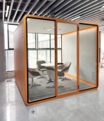 offical modular soundproof aluminum glass partition wall