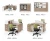 Import Office desk furniture panel wooden computer desk one seater table staff office desk from China