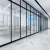 Import Office Single Double Layer Glazed Black Color Alloy  Flush Door Design Aluminum Frame Glass Partition Wall For Office from China