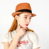 Old man sun cap dad cool hats Sun Straw Braid Floppy Fedora Beach OPP Bags Adults Sun Protection Panama Straw Hat for Women
