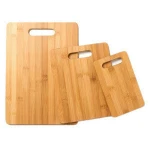 Organic Kitchen Large Custom Bamboo Rubber Cutting Board