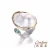 Import Original Exquisite And Beautiful Ladies White Freshwater Baroque Pearl Ring from China