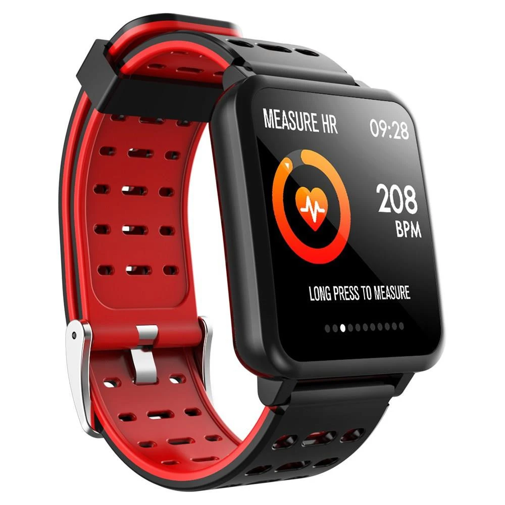 Original Makibes T2 1.3 Inch IPS Screen Heart Rate Blood Pressure Monitor IP67 Multi Sports Modes Smart Watch