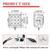 Others Car 3D Refraction High Brightness Light Accessories Automotive 4x4inch LED Work Light for Truck Tractor Jeep