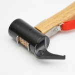 Outdoor camping tent pegs cast iron hammer, nail puller, safety hammer with wooden handle